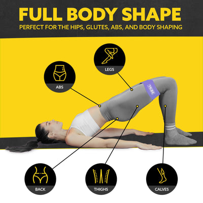 Tribe Lifting Fabric Resistance Bands for Glutes & Legs | 5 Fabric Workout Bands Set | Thick Booty Bands for Squats, Lunges, Hip Training, Physical Therapy & Home Workouts