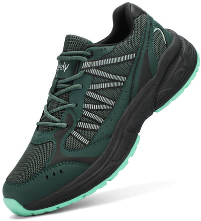 Kricely Men's Trail Running Shoes Non Slip Hiking Shoes Tennis Shoes Fashion Sneakers Workout Footwear