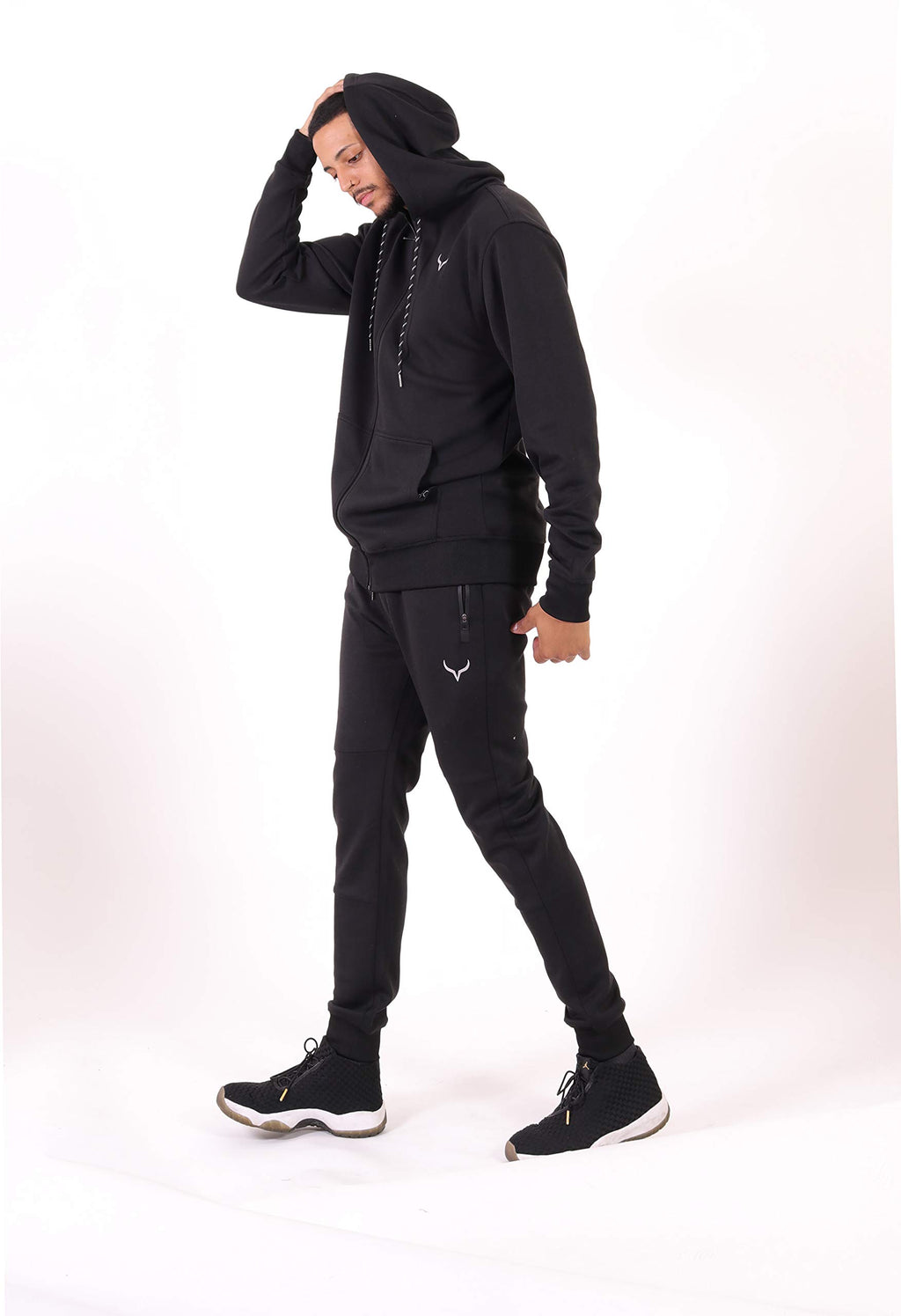 SCREENSHOT Sports Men's Gym Workout Full-Zip Hooded Active Sweatshirt