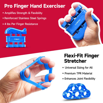 FitBeast Grip Strengthener Forearm Strengthener Hand Grips Strengthener Kit - 5 Pack Adjustable Resistance