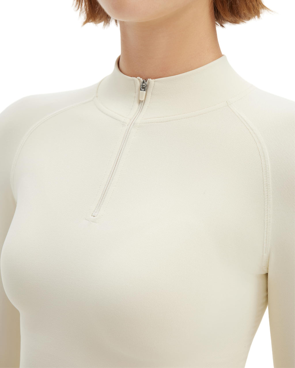 SUUKSESS Workout Sets for Women 2 Piece Seamless Long Sleeve Yoga Outfits Active Leggings Half Zippy Jacket Gym Set