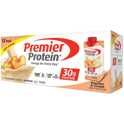 Premier Protein Shake, Vanilla, 30g Protein, 1g Sugar, 24 Vitamins & Minerals to Support Immune Health, 11 fl oz, Pack of 12 (Packaging May Vary)