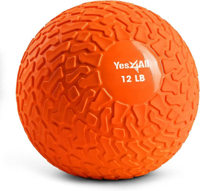 Yes4All Slam Balls, 10-40lb Weighted Ball Weight, Durable PVC Sand Filled Workout Dynamic Slam Ball for Core Strengthen