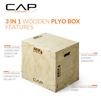 CAP Barbell 3-in-1 Plyometric Box | Multiple Styles and Sizes