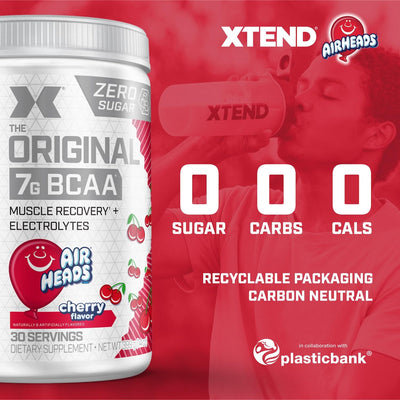Xtend Original BCAA Powder 7g BCAA and 2.5g L-Glutamine, Sugar Free Post Workout Muscle Recovery Drink with Amino Acids for Men & Women, 30 Servings