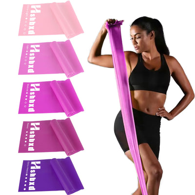 Resistance Bands for Working Out, Physical Therapy Bands, Latex Free Elastic and Exercise Bands Set for Stretching, Suitable for Rehab, Yoga, Pilates, Gym, Home Exercise