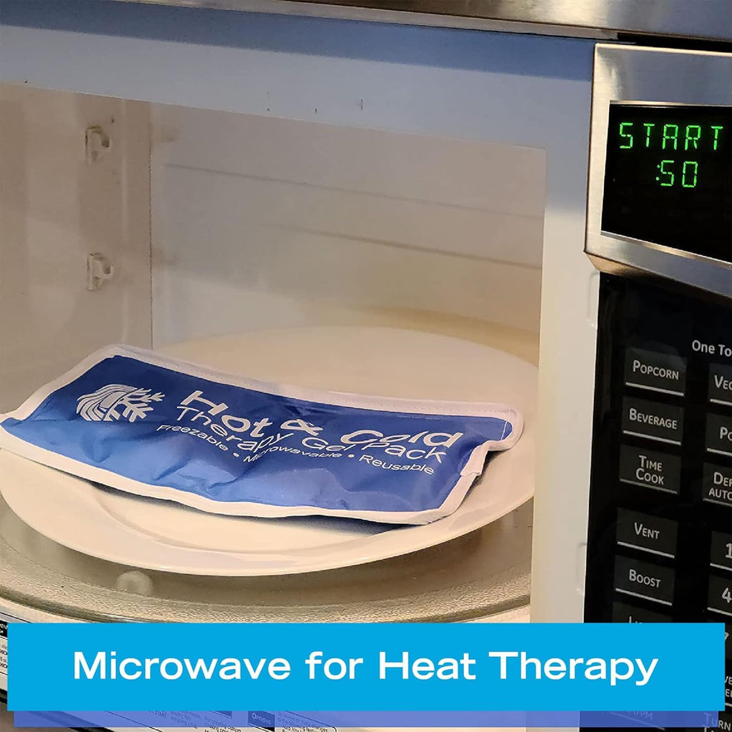 Roscoe Medical Gel Soft Flexible Ice Packs for Injuries, Reusable Freezer Hot and Cold Pack, Cold Compress & Cooling Gel Pad for Shoulder, Hip, Leg, Arm, Ankle & Foot Injury, 7.5 x 11 Inches, Medium