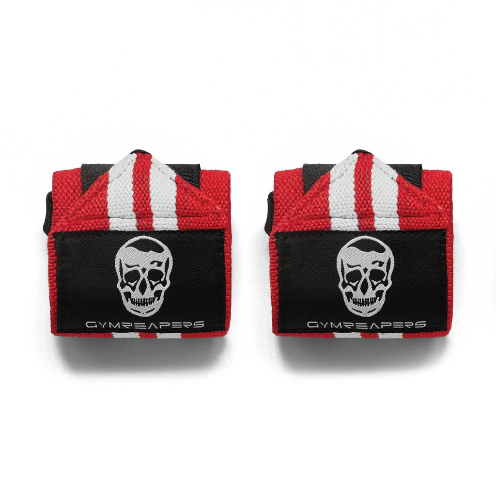 Gymreapers Weightlifting Wrist Wraps (IPF Approved) 18" Professional Quality Wrist Support with Heavy Duty Thumb Loop - Best Wrap for Powerlifting Competition, Strength Training, Bodybuilding