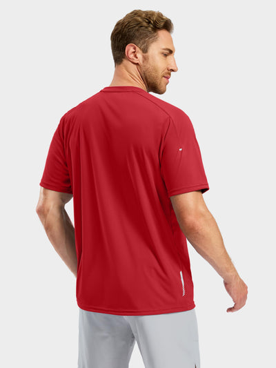 Pudolla Men's Workout Running T-Shirts Lightweight Quick Dry Athletic Gym Shirts for Men Short Sleeve Sport Tee Tops