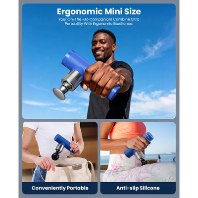 BOB AND BRAD A7 Pro Massage Gun with Heat and Cold Therapy, FSA Eligible/HSA Eligible, 11mm Amplitude Mini Massage Gun Deep Tissue Portable, Professional Muscle Massager for Pain Relief, Ideal Gift