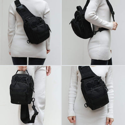 Tactical Shoulder Bag,1000D Outdoor Military Sling Daypack Backpack