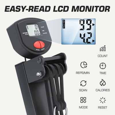 Rowing Machine for Home Use, LUBBYGIM Rowing Machine Foldable Rower with LCD Monitor - Hyper-Quiet & Smooth - 2024 Upgraded Version with 300LBS Loading Capacity