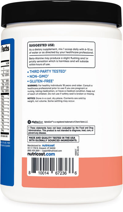 Nutricost Stim-Free Pre-Workout, 30 Servings (Pink Lemonade) - Caffeine Free, Stimulant Free, Non-GMO, Gluten Free