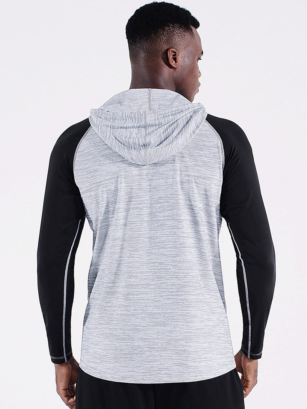 NELEUS Men's Dry Fit Athletic Shirt Workout Running Long Sleeve Shirts with Hoods