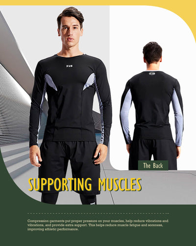 BOOMCOOL 5PCS Gym Clothes for Men Workout Sets