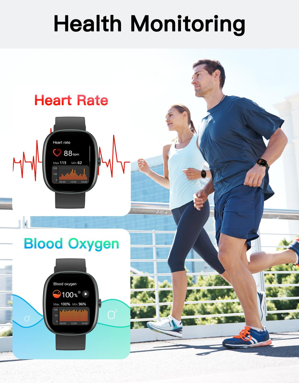 Fitness Tracker 2025 Ver. (Answer/Make Calls), 1.85" Smart Watch Fitness Watches for Women Men with 24/7 Heart Rate Blood Oxygen Monitor Sleep Tracker 100+ Sport Modes IP68 Waterproof (Pink)