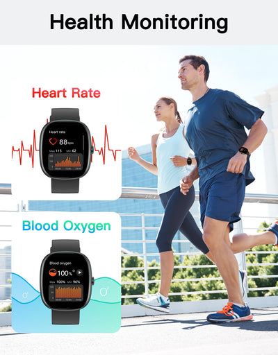 Fitness Tracker 2025 Ver. (Answer/Make Calls), 1.85" Smart Watch Fitness Watches for Women Men with 24/7 Heart Rate Blood Oxygen Monitor Sleep Tracker 100+ Sport Modes IP68 Waterproof (Pink)