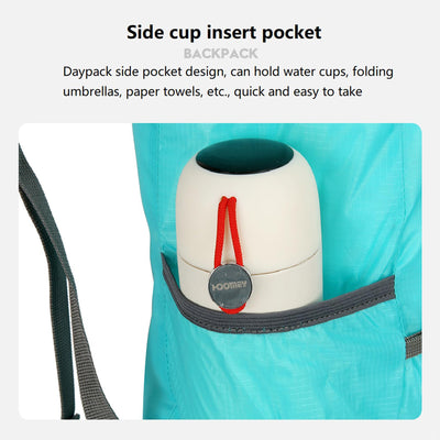 16L Lightweight Foldable Hiking-Backpack Small Packable-Daypack For Travel,Ultralight Water-Resistant Gym Bag Men Women Easy Carry-on (Royal Blue)