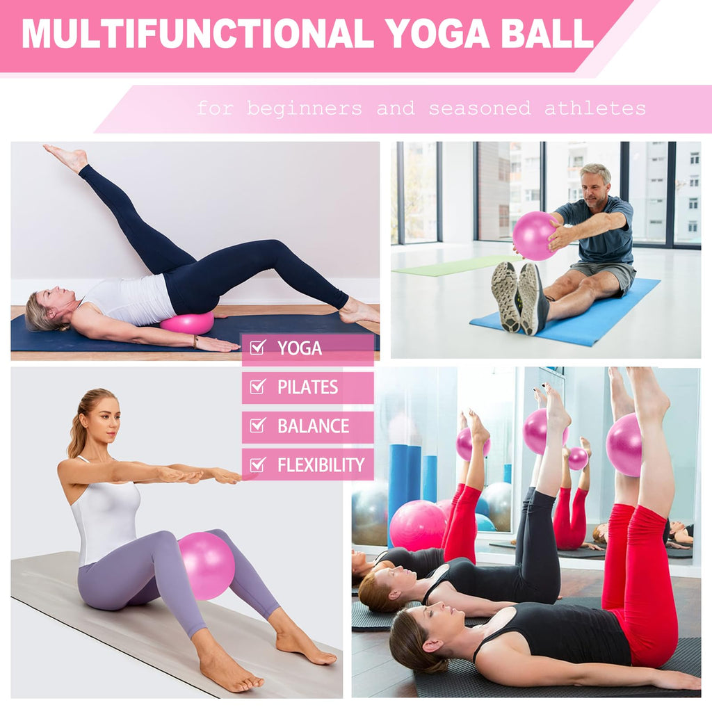 Pilates Ring and Ball Set Bulk, Pilates Equipment with 12 Inch Pilates Circle Rings, Small Yoga Balls, Resistance Bands, Pilate Essential Kit Bulk for Home Workouts Women, Pilates & Yoga Studio