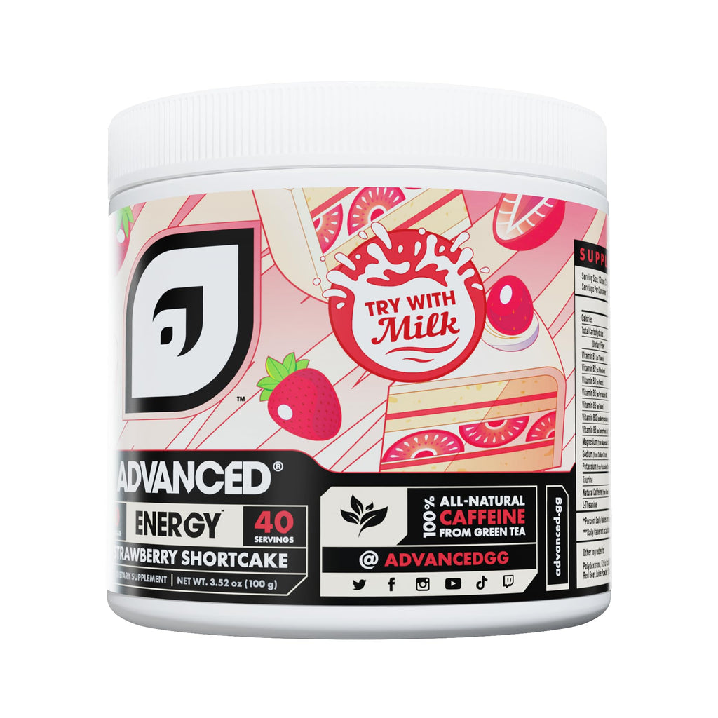 Advanced Energy - Energy Boosting Formula with Electrolytes for Hydration - L-Theanine to Combat Jitters - Sugar Free & Keto Friendly - No Maltodextrin (40 Servings) (Rocket Pop)