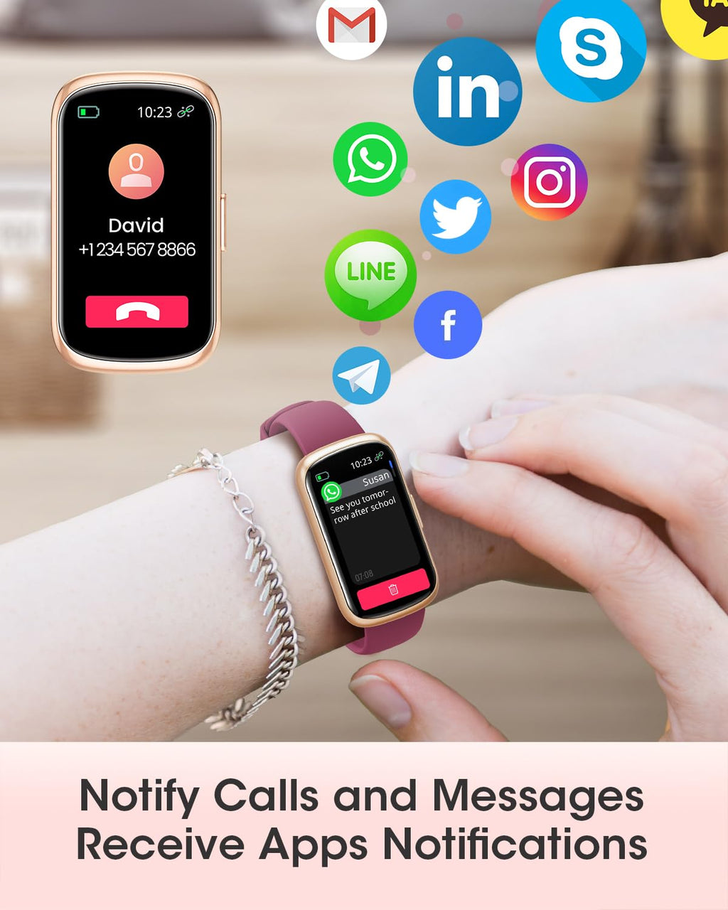 Fitness Watches for Women, Fitness Tracker with Heart Rate/SpO2 Monitor, Smart Watches for Women with Sleep/Step Tracker, 20+ Sport Modes Activity Tracker, Android Smart Watch for Phones