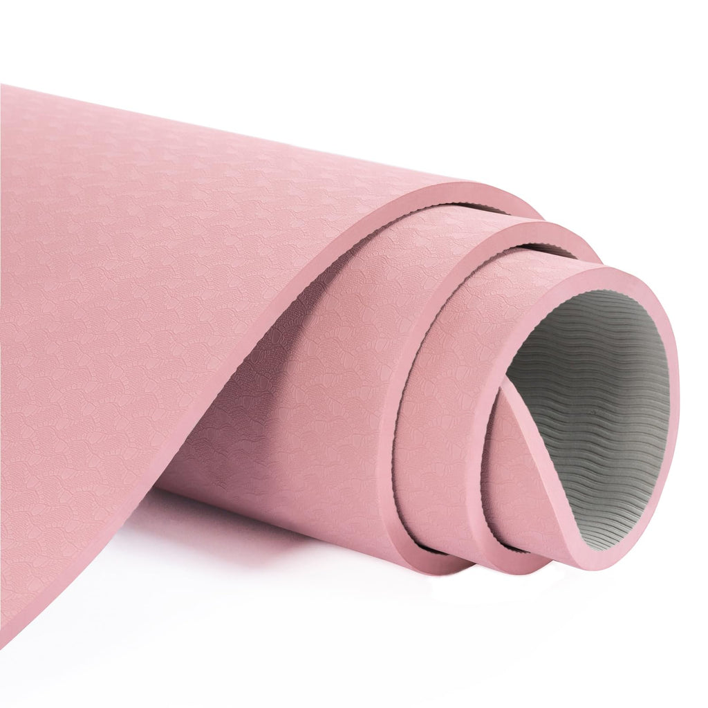 Yoga Mat Non Slip, Pilates Fitness Mats, Eco Friendly, Anti-Tear 1/4" Thick Yoga Mats for Women, Exercise Mats for Home Workout with Carrying Sling and Storage Bag