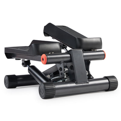 Sunny Health & Fitness Mini Stepper for Exercise at Home, Stair Step Workout Machine with Resistance Band and Over 300lb Weight Capacity, Optional Twist Motion and Free SunnyFit App Connection