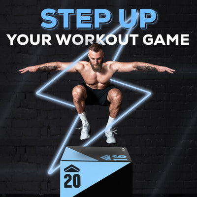 Yes4All 3 in 1 Foam Plyometric Jump Box for Training & Conditioning - Plyo Jump Box for Fitness Workout Exercise