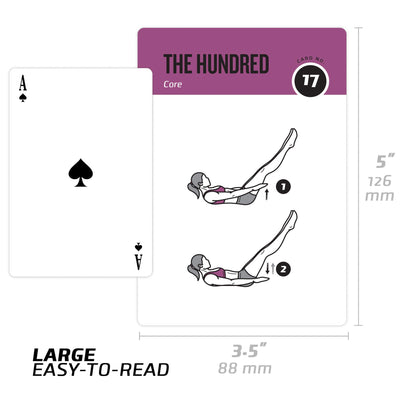 NewMe Fitness Stretching Workout Cards, Instructional Fitness Deck for Women & Men, Beginner Fitness Guide to Training Exercises at Home or Gym