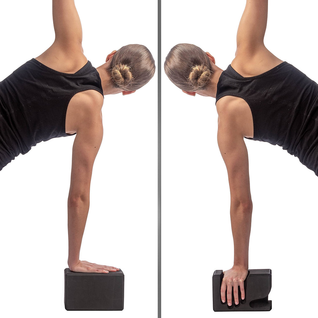 WRIST Buddy® Yoga Blocks 2 Pack | Ergonomic Hand-Shape Reduces and Prevents Wrist Pain | Enhances Comfort, Stability, and Grip Strength | EVA Yoga Accessories Set | Best Gifts