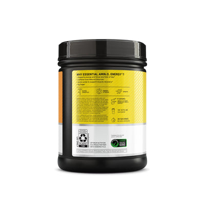 Optimum Nutrition Amino Energy - Pre Workout with Green Tea, BCAA, Amino Acids, Keto Friendly, Green Coffee Extract, Energy Powder - Watermelon, 30 Servings (Packaging May Vary)
