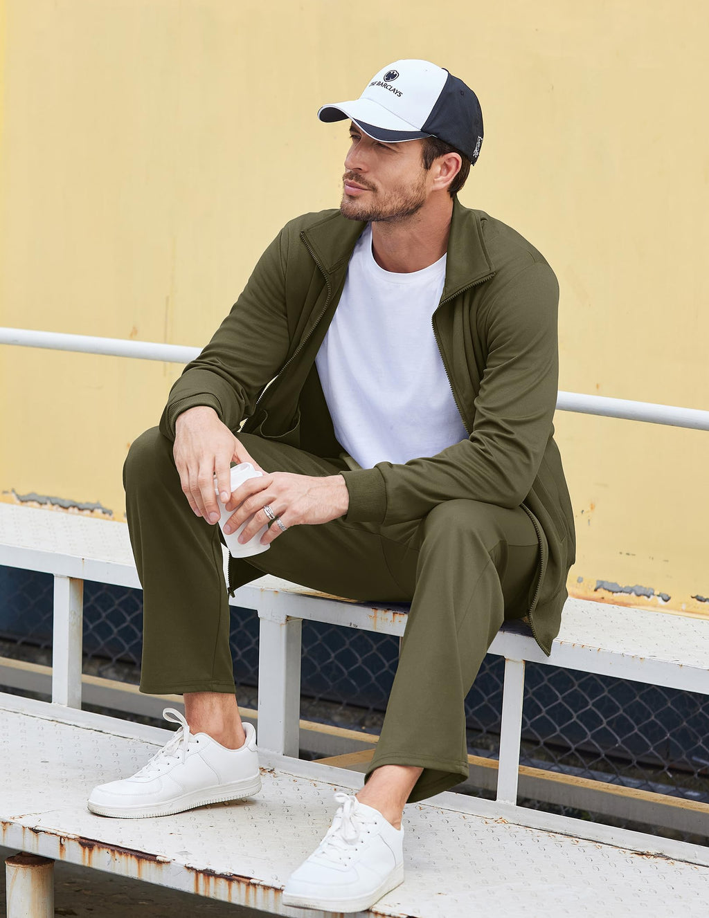 COOFANDY Men's Tracksuits Casual Sweatsuit 2 Piece Full Zip Athletic Jogging Suit Sets Sport Sweat Suit