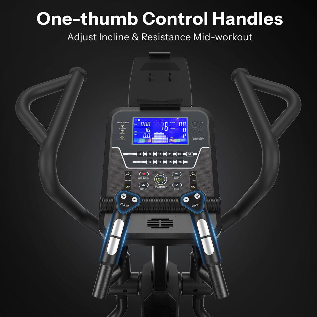 Niceday Elliptical Exercise Machines, Elliptical Machines for Home Use, Elliptical Training Machines with 20IN Stride and 32-Level Resistance, Magnetic Elliptical Machine with 20-Level Power Incline