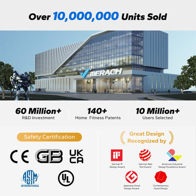 MERACH Foldable Rowing Machines for Home, Magnetic Rowing Machine with 16-Level, Compact Row Saves 20% Space, 350 LBS Load Capacity, Free MERACH App and 1000+ Champion Coaching Course & Games