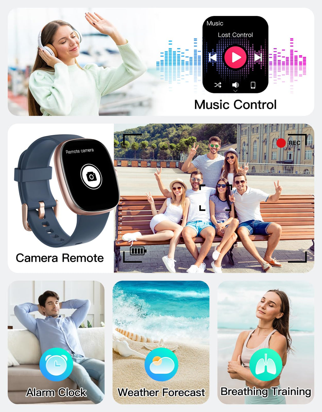 Fitness Tracker 2025 Ver. (Answer/Make Calls), 1.85" Smart Watch Fitness Watches for Women Men with 24/7 Heart Rate Blood Oxygen Monitor Sleep Tracker 100+ Sport Modes IP68 Waterproof (Pink)