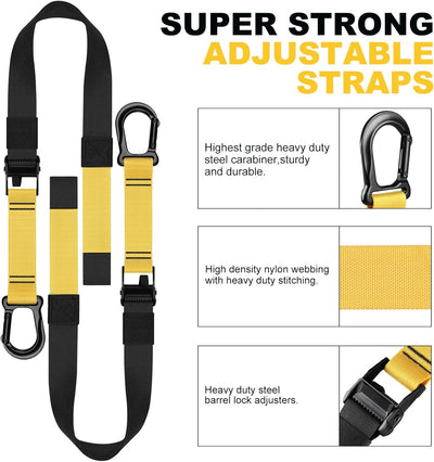 Home Resistance Training Kit, Extension Strap Door Anchors，Powerlifting Strength Workout Straps Full Body Complete Home Gym Body Core Exercise