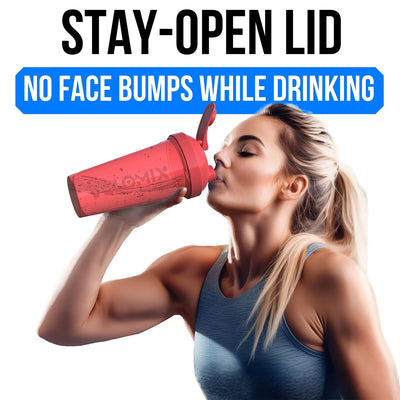 VELOMIX -6 PACK- 28 oz Protein Shaker Bottle for Protein Mixes - 6x Wire Whisk | Leak Proof Shaker Cups for Protein Shakes | Protein Shaker Bottle Pack | Protein Shake Cup (Earth Tones Collection)