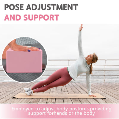 9"x6"x3" Yoga Blocks, Soft Non-Slip Surface Premium Foam Blocks, Supportive, Lightweight, Odor Resistant, Yoga Accessories for Pilates Meditation General Fitness Stretching Toning