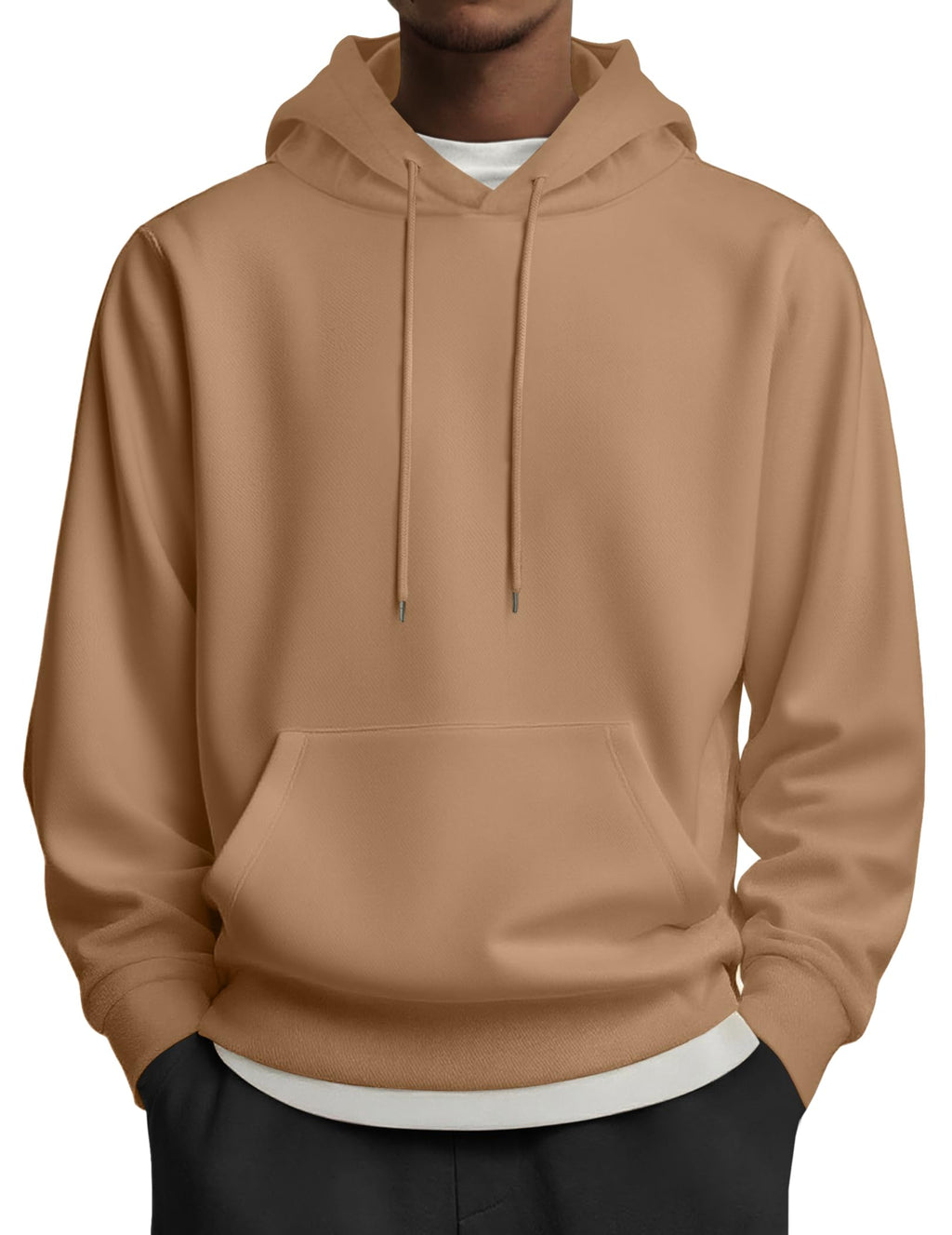COOFANDY Mens Hoodies Pullover Long Sleeve Casual Fashion Sweatshirts Drawstring Gym Hooded Shirt with Kanga Pocket