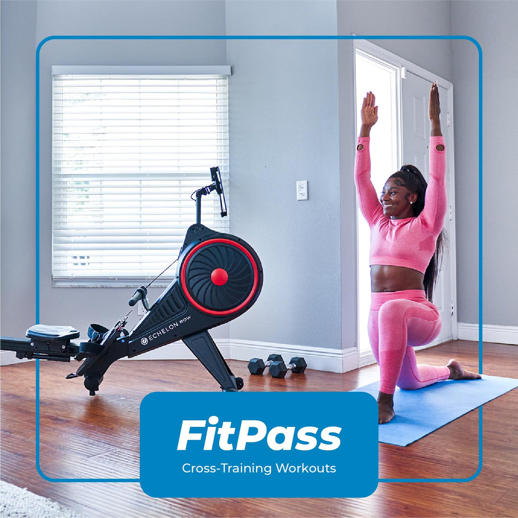 Echelon Row Series – Foldable Rowing Machine for Full-Body, Low-Impact Workouts with 22” Rotating HD Screen, Built-In Soundbar, Bluetooth Resistance & 30-Day Membership with Live Classes