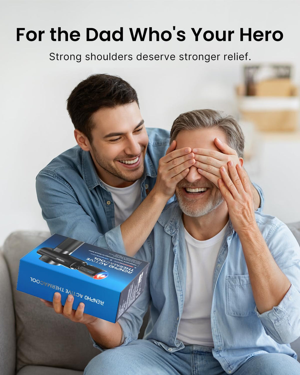 RENPHO Active Thermacool 2 Massage Gun with Heat and Cold Therapy, Christmas Gifts, [2025 Upgraded] Professional Deep Tissue Handheld Massager, Percussion Body Muscle Masajeador for Men Women Athletes