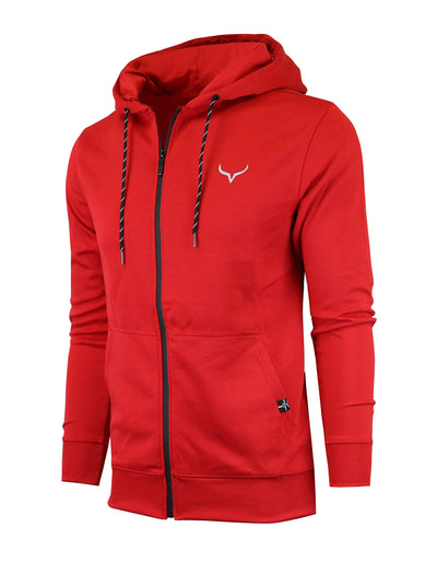 SCREENSHOT Sports Men's Gym Workout Full-Zip Hooded Active Sweatshirt