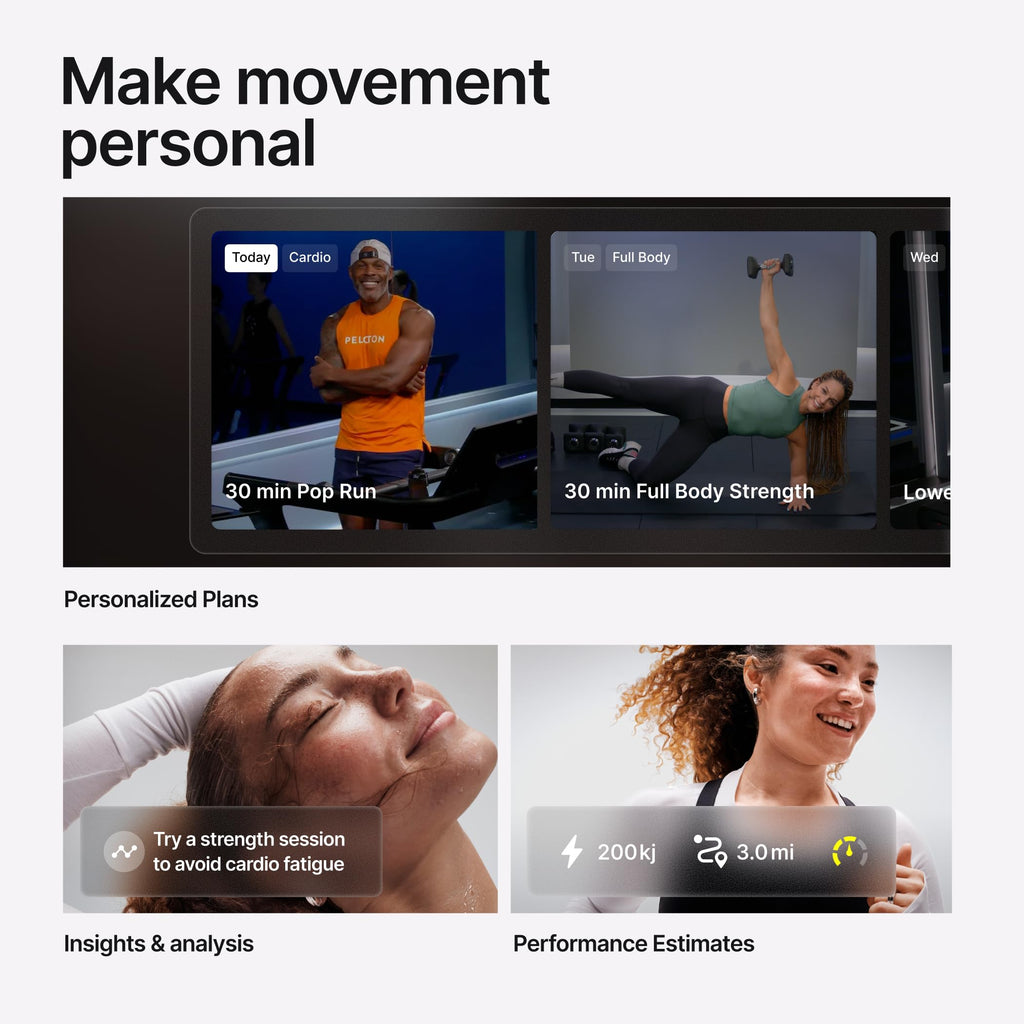 Peloton Cross Training Tread, Treadmill for Running, Walking, and Hiking with Manual or Auto-Incline Options and Immersive 24” HD Touchscreen, Exercise Equipment for Home Cardio and Strength Workouts