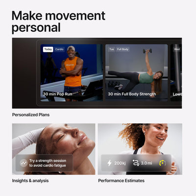 Peloton Cross Training Tread, Treadmill for Running, Walking, and Hiking with Manual or Auto-Incline Options and Immersive 24” HD Touchscreen, Exercise Equipment for Home Cardio and Strength Workouts