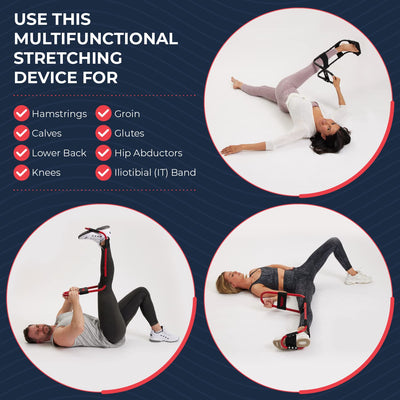 IdealStretch Original – Hamstring Stretcher, Lower Back Stretcher, Hip Stretcher, & Calf Stretcher - Knee Extension & Pain Relief
