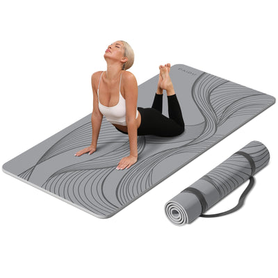 Large Yoga Mat-72’x36’x0.4’ Extra Width ＆ Thick,Comfortable,Non-Slip Exercise Mat-Works Great on All Floor for Stretching,Yoga Studio,Gym or Home Workouts
