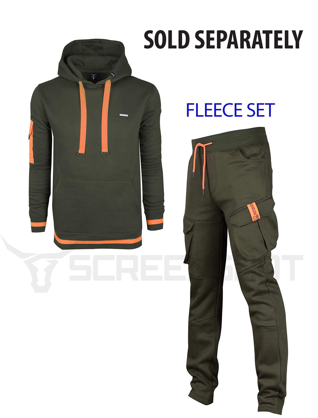 SCREENSHOT Sports Mens Premium TechFleece Fashion Hoodie - Athletic Jogger Fitness Workout Gym Jacket