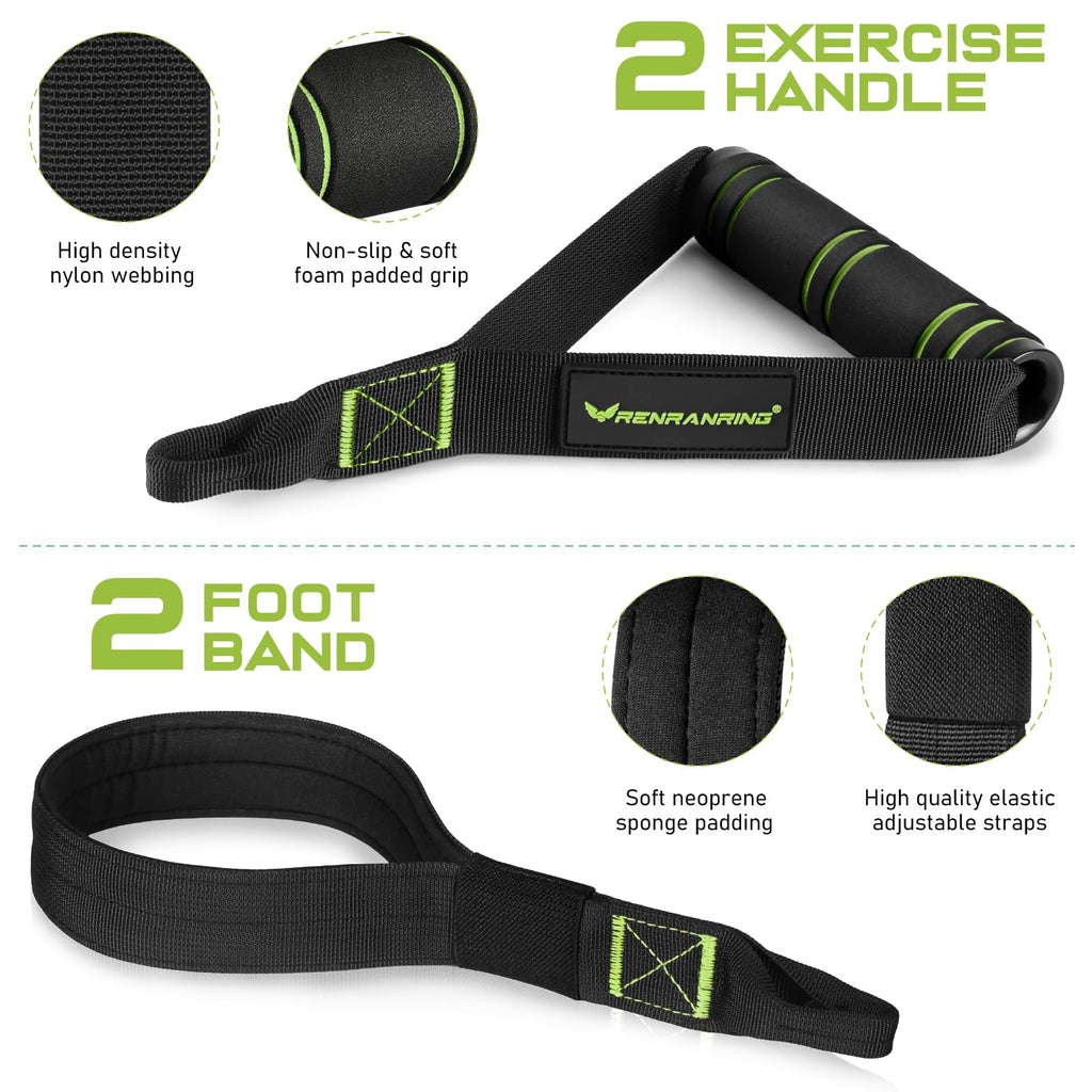 Pilates Bar Kit with Resistance Bands, Multifunctional Pilates Bar for Women & Men with Heavy-Duty Metal Adjustment Buckle, Pilates Home Equipment for Full BodyWorkouts