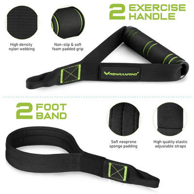 Pilates Bar Kit with Resistance Bands, Multifunctional Pilates Bar for Women & Men with Heavy-Duty Metal Adjustment Buckle, Pilates Home Equipment for Full BodyWorkouts