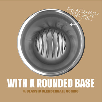 BlenderBottle Strada Shaker Cup Insulated Stainless Steel Water Bottle with Wire Whisk, 24-Ounce, Black